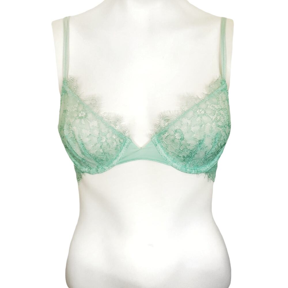 FREE PEOPLE Allure underwire lace classic bra in April Dew Size 34B NEW